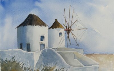 Windmills of Oia